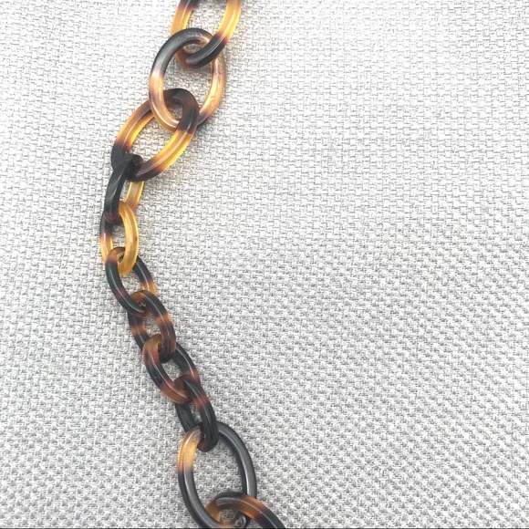 Tortoise Shell link necklace - Picture 3 of 3